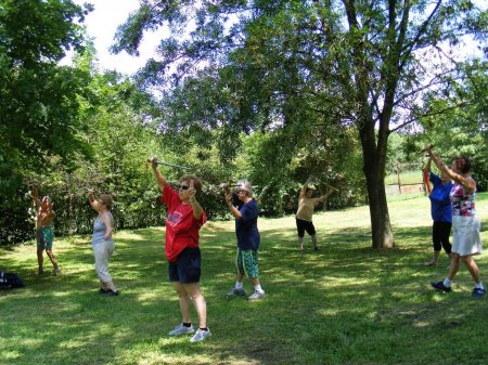 tai chi - gyakorls a szabadban Varb 2014